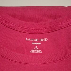 Lands' End Fuchsia Cotton Tee